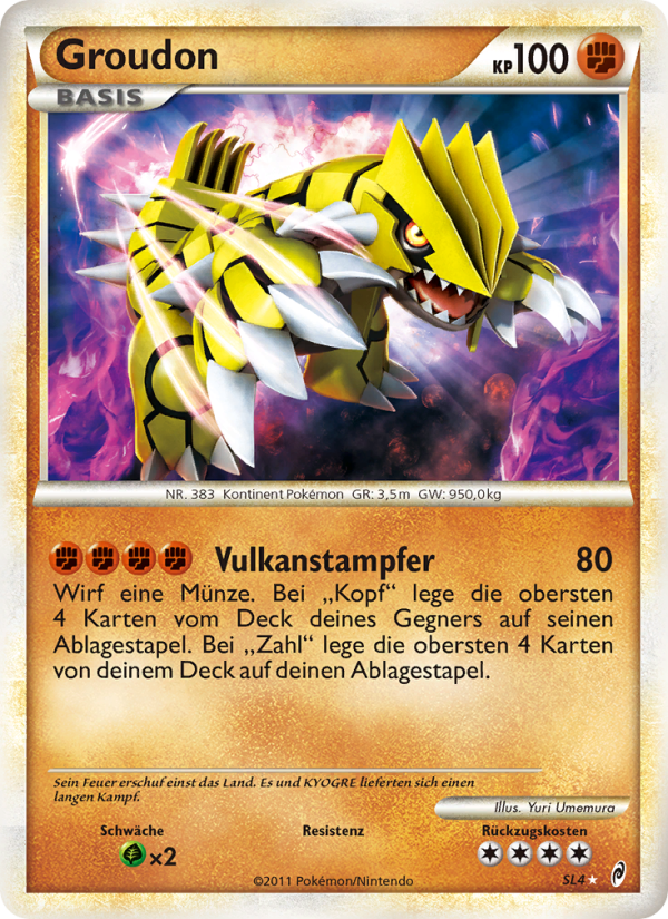 Groudon SL4 — Call of Legends (German Pokémon TCG card)