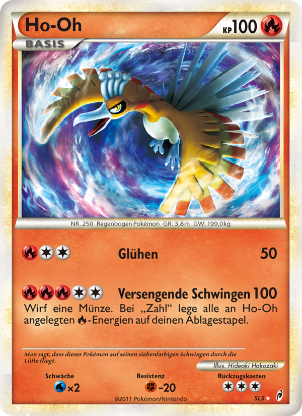 Ho-Oh SL5 — Call of Legends (German Pokémon TCG card)