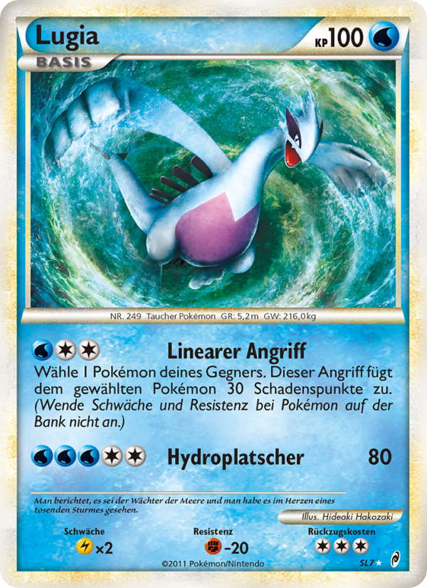 Lugia SL7 — Call of Legends (German Pokémon TCG card)