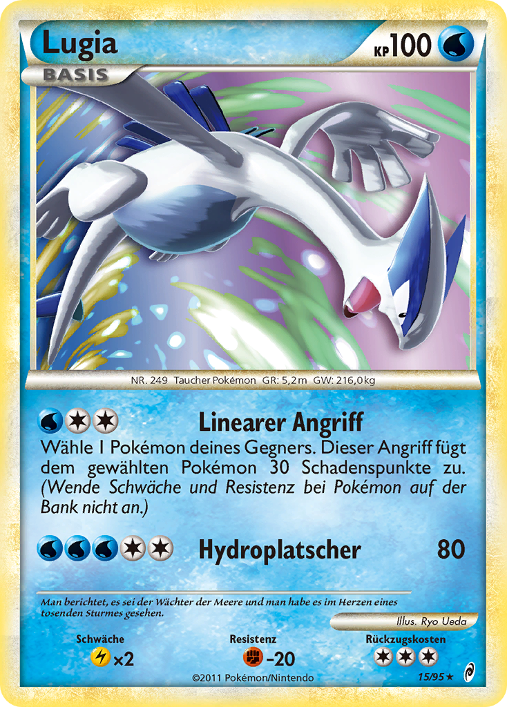 Lugia SL7 — Ruf der Legenden (German Pokémon TCG card)