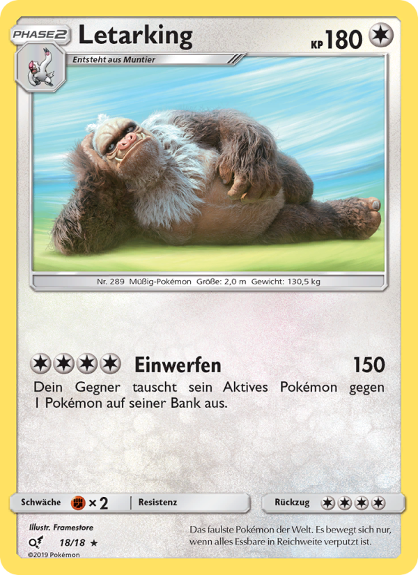 Letarking 18 — Detective Pikachu (German Pokémon TCG card)