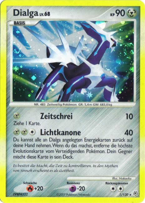 Dialga 1 — Diamant & Perl (German Pokémon TCG card)