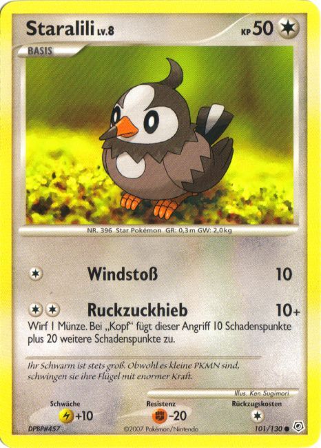 Staralili 101 — Diamant & Perl (German Pokémon TCG card)