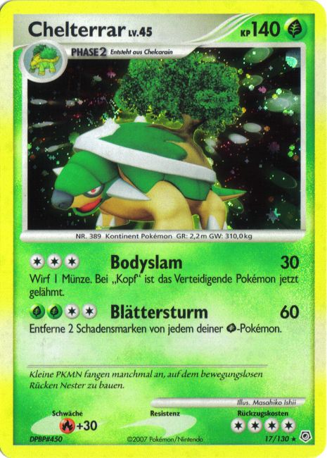 Chelterrar 17 — Diamant & Perl (German Pokémon TCG card)