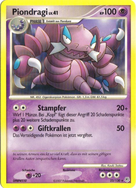 Piondragi 23 — Diamant & Perl (German Pokémon TCG card)
