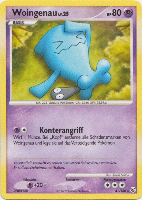 Woingenau 41 — Diamant & Perl (German Pokémon TCG card)