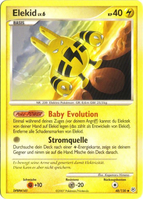 Elekid 48 — Diamant & Perl (German Pokémon TCG card)