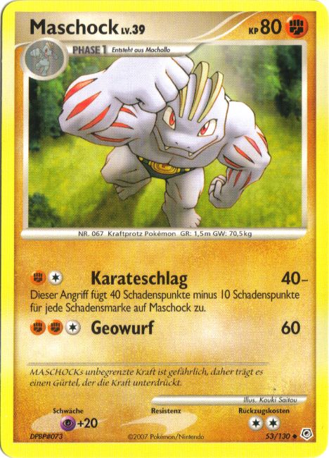 Maschock 53 — Diamant & Perl (German Pokémon TCG card)