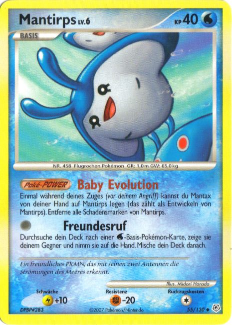 Mantirps 55 — Diamant & Perl (German Pokémon TCG card)