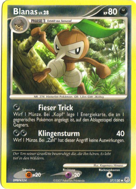 Blanas 57 — Diamant & Perl (German Pokémon TCG card)