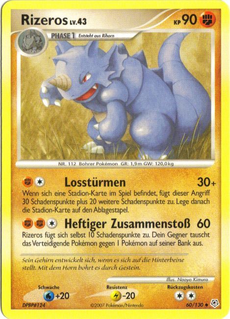 Rizeros 60 — Diamant & Perl (German Pokémon TCG card)