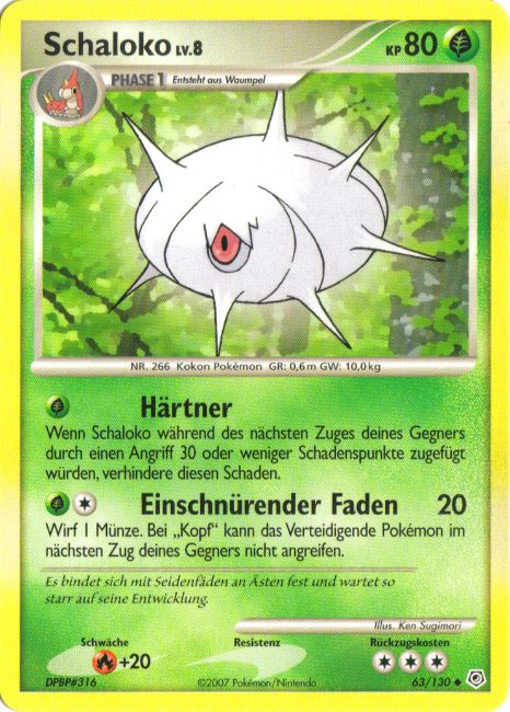 Schaloko 63 — Diamant & Perl (German Pokémon TCG card)