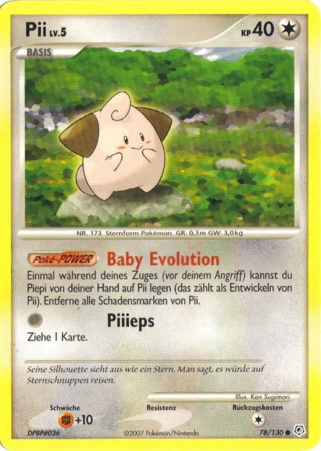 Pii 78 — Diamant & Perl (German Pokémon TCG card)