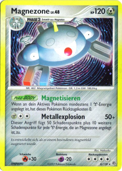 Magnezone 8 — Diamant & Perl (German Pokémon TCG card)