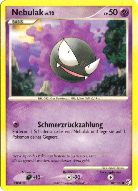 Nebulak 82 — Diamant & Perl (German Pokémon TCG card)
