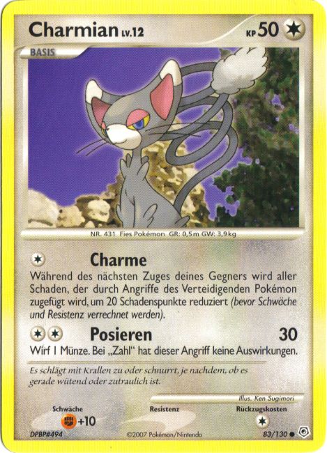 Charmian 83 — Diamant & Perl (German Pokémon TCG card)