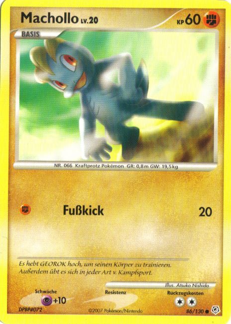 Machollo 86 — Diamant & Perl (German Pokémon TCG card)