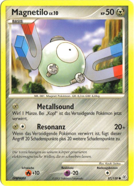 Magnetilo 87 — Diamant & Perl (German Pokémon TCG card)