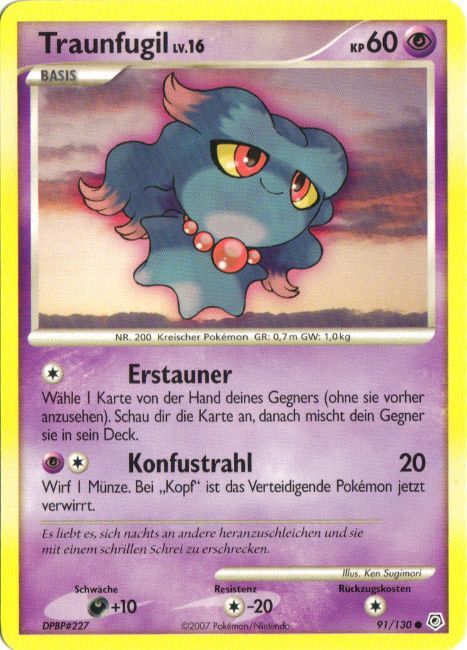 Traunfugil 91 — Diamant & Perl (German Pokémon TCG card)