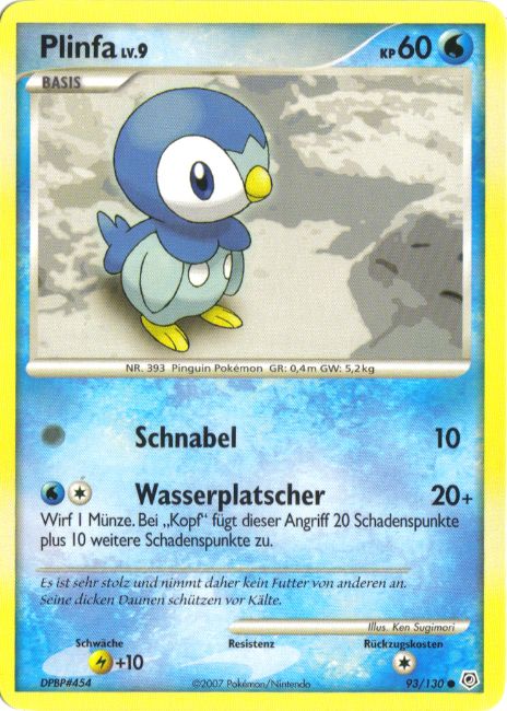 Plinfa 93 — Diamant & Perl (German Pokémon TCG card)
