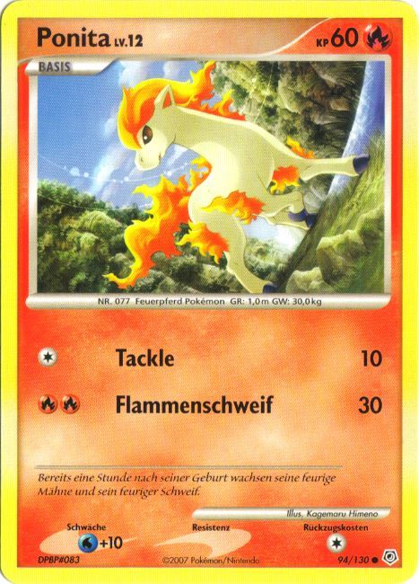Ponita 94 — Diamant & Perl (German Pokémon TCG card)