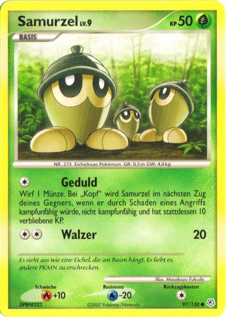 Samurzel 97 — Diamant & Perl (German Pokémon TCG card)