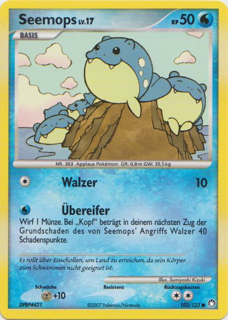 Seemops 102 — Geheimnisvolle Schätze (German Pokémon TCG card)