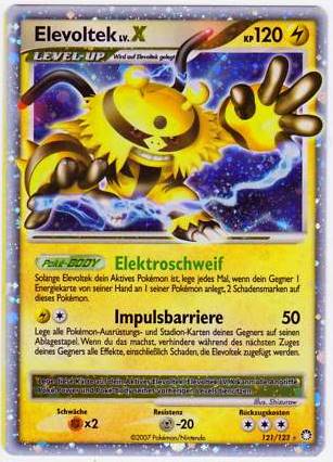 Elevoltek 121 — Geheimnisvolle Schätze (German Pokémon TCG card)
