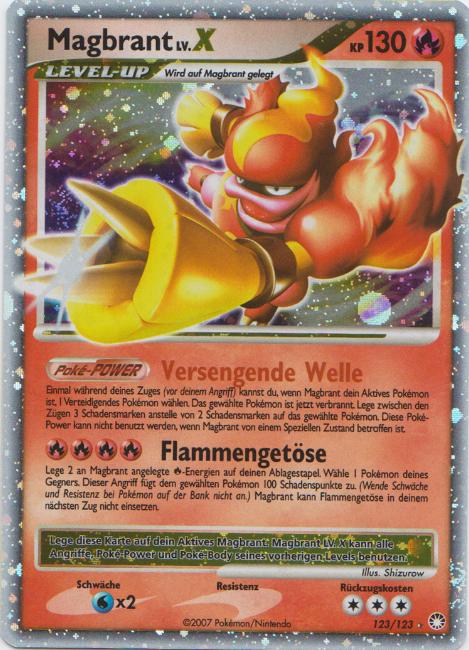 Magbrant 123 — Geheimnisvolle Schätze (German Pokémon TCG card)