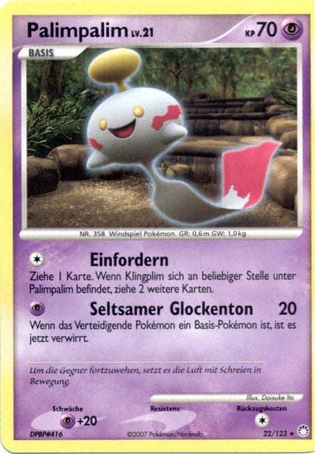 Palimpalim 22 — Geheimnisvolle Schätze (German Pokémon TCG card)