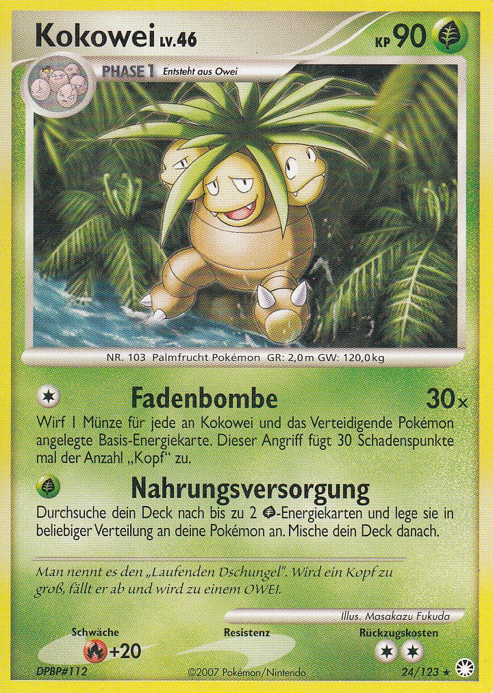 Kokowei 24 — Geheimnisvolle Schätze (German Pokémon TCG card)