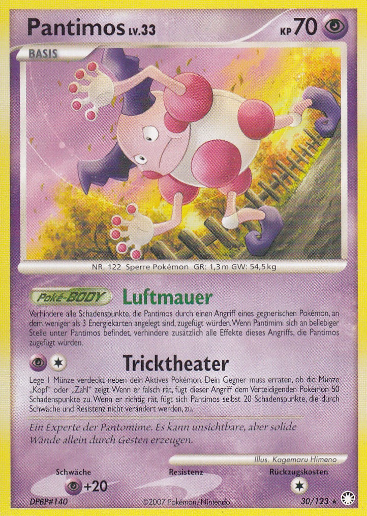 Pantimos 30 — Geheimnisvolle Schätze (German Pokémon TCG card)