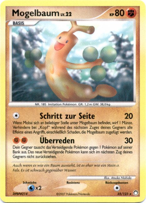 Mogelbaum 35 — Geheimnisvolle Schätze (German Pokémon TCG card)