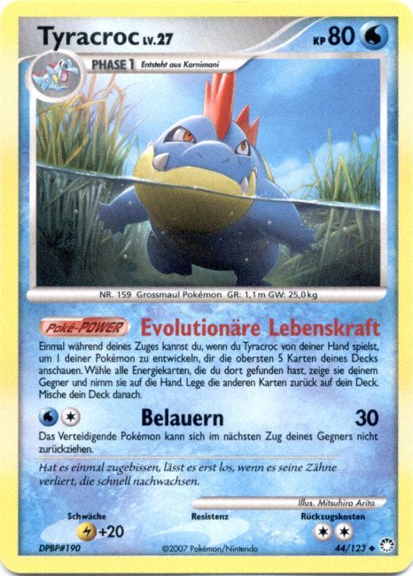 Tyracroc 44 — Geheimnisvolle Schätze (German Pokémon TCG card)