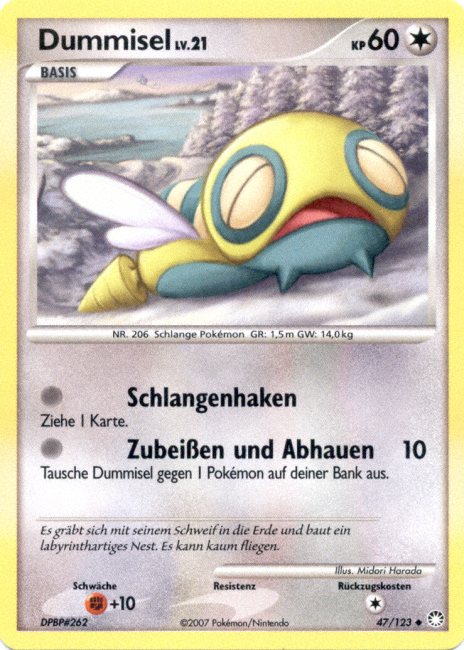 Dummisel 47 — Geheimnisvolle Schätze (German Pokémon TCG card)