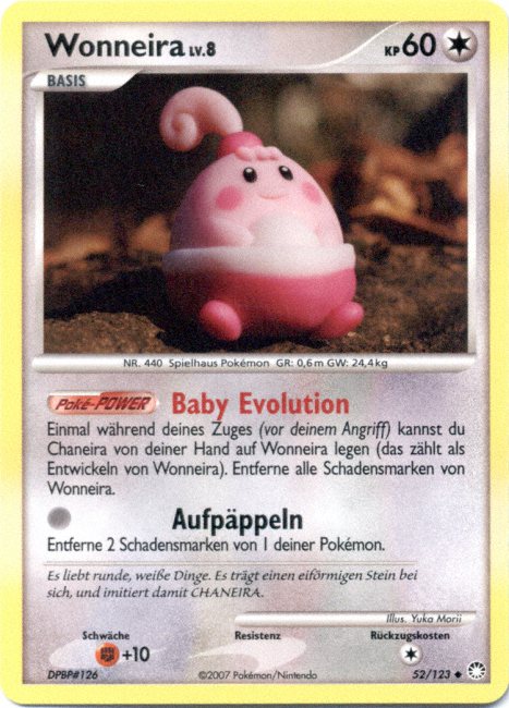Wonneira 52 — Geheimnisvolle Schätze (German Pokémon TCG card)