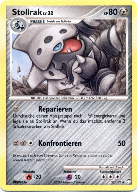 Stollrak 53 — Geheimnisvolle Schätze (German Pokémon TCG card)