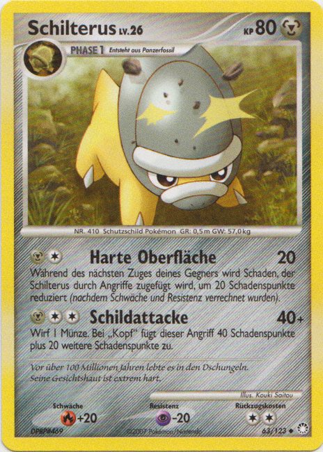 Schilterus 63 — Geheimnisvolle Schätze (German Pokémon TCG card)