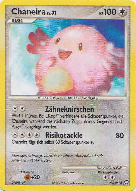 Chaneira 76 — Geheimnisvolle Schätze (German Pokémon TCG card)