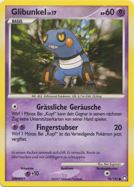 Glibunkel 78 — Geheimnisvolle Schätze (German Pokémon TCG card)