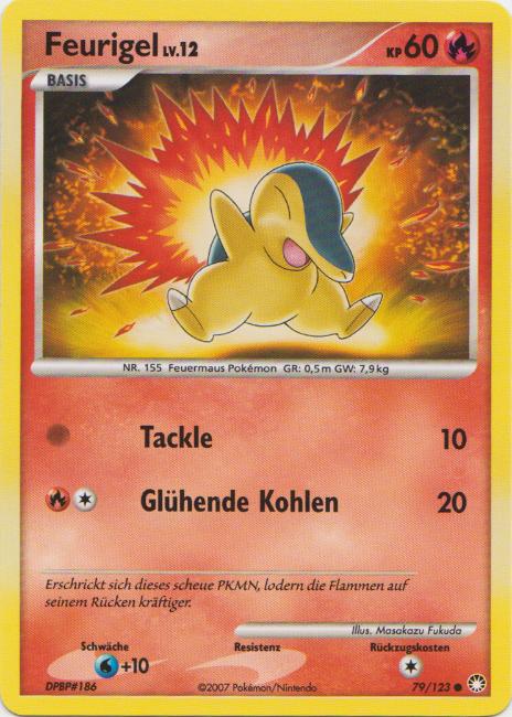 Feurigel 79 — Geheimnisvolle Schätze (German Pokémon TCG card)