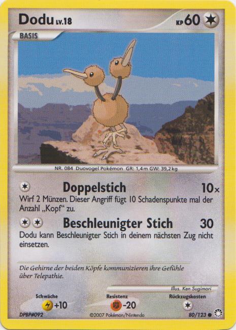 Dodu 80 — Geheimnisvolle Schätze (German Pokémon TCG card)