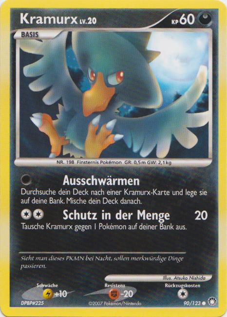 Kramurx 90 — Geheimnisvolle Schätze (German Pokémon TCG card)