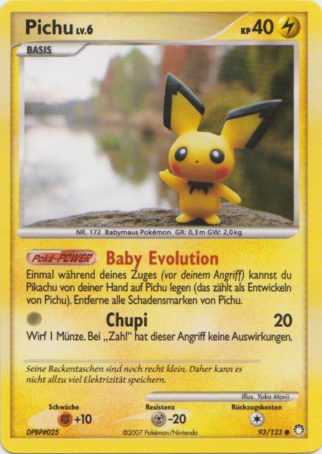 Pichu 93 — Geheimnisvolle Schätze (German Pokémon TCG card)