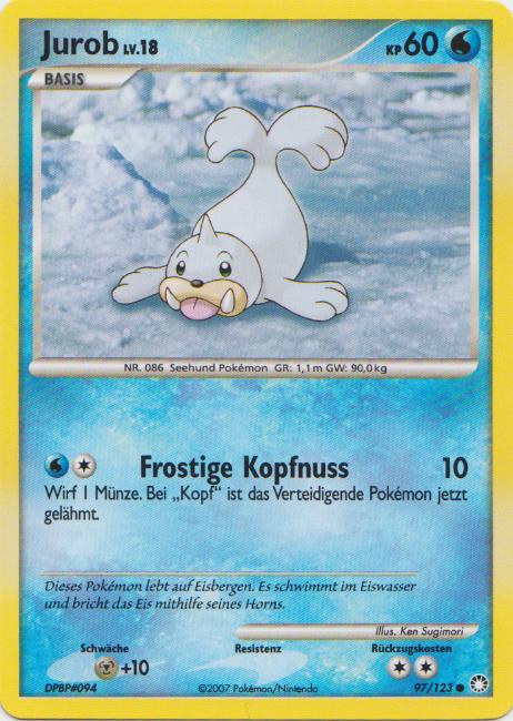Jurob 97 — Geheimnisvolle Schätze (German Pokémon TCG card)