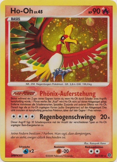 Ho-Oh 10 — Rätselhafte Wunder (German Pokémon TCG card)
