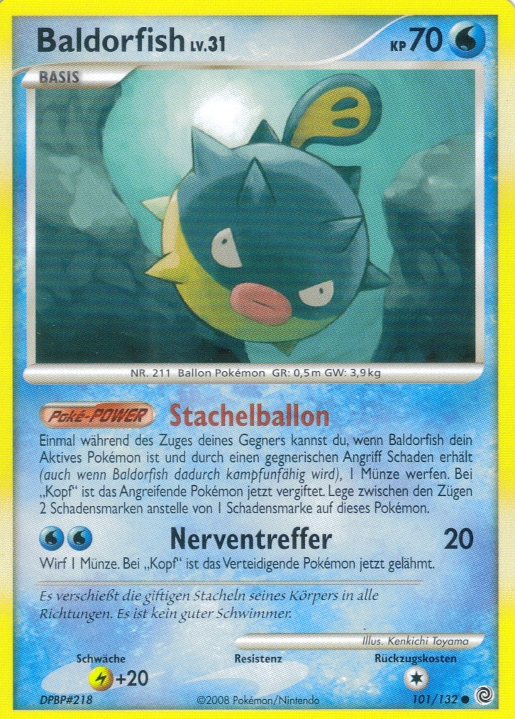 Baldorfish 101 — Rätselhafte Wunder (German Pokémon TCG card)
