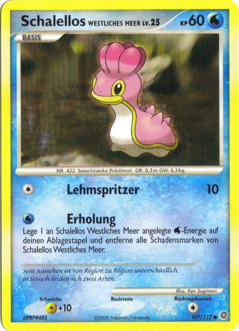 Schalellos Westliches Meer 107 — Rätselhafte Wunder (German Pokémon TCG card)