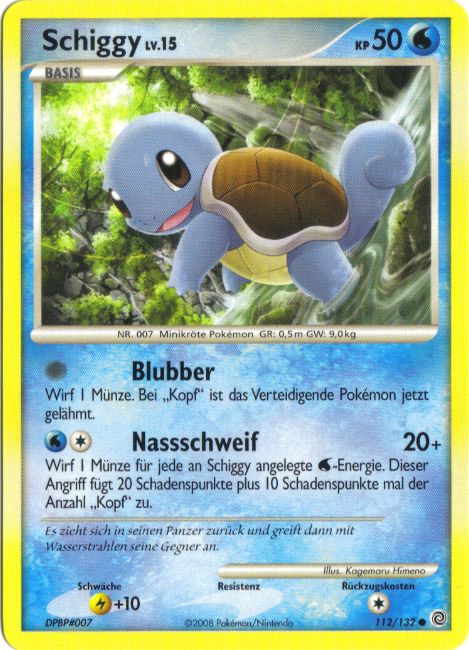 Schiggy 112 — Rätselhafte Wunder (German Pokémon TCG card)