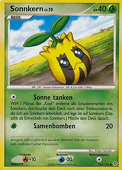 Sonnkern 114 — Rätselhafte Wunder (German Pokémon TCG card)